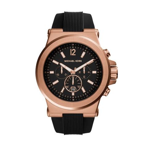 michael kors mens watch silicone dylan silver|michael kors dylan rose gold.